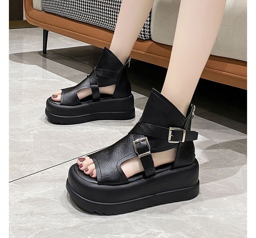 Top Peep Sandals Toe Platform High