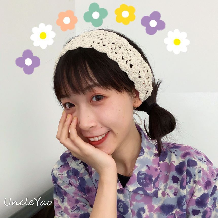 Knit Headband Eyelet