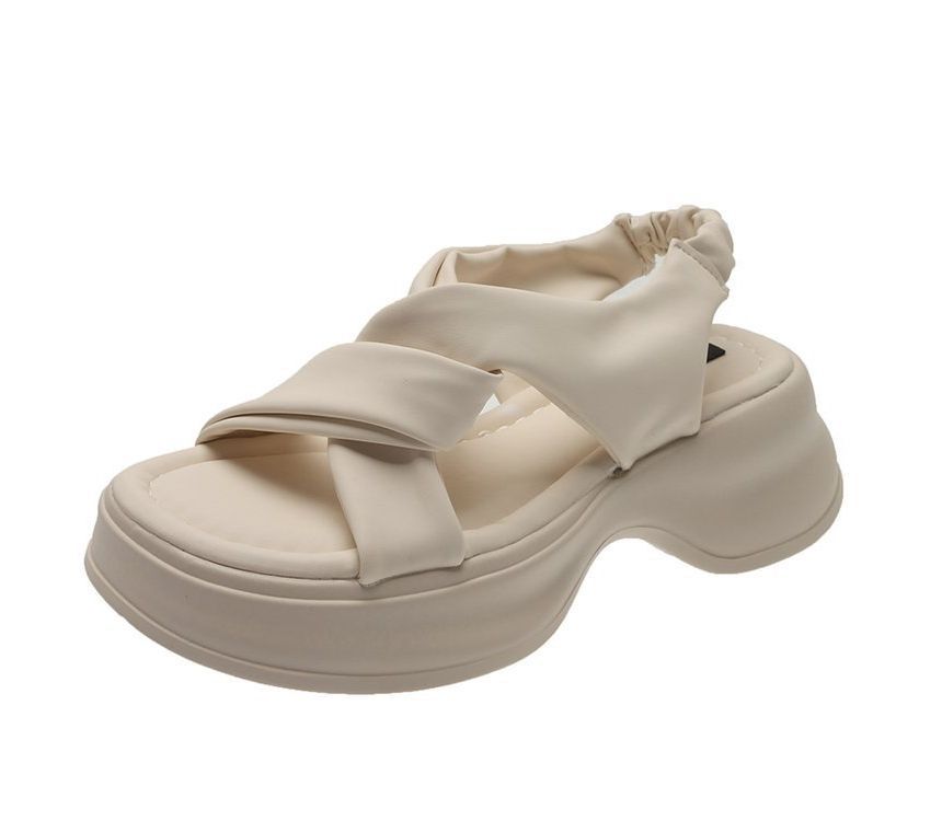 Sandals Slingback Knot Platform