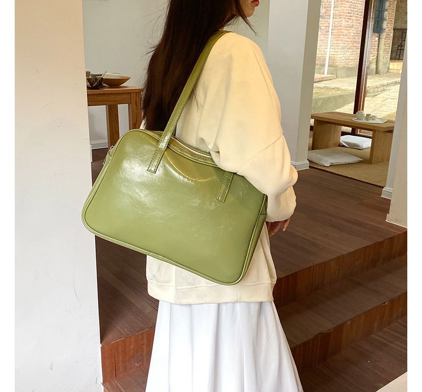Bag Plain Carryall Faux Leather