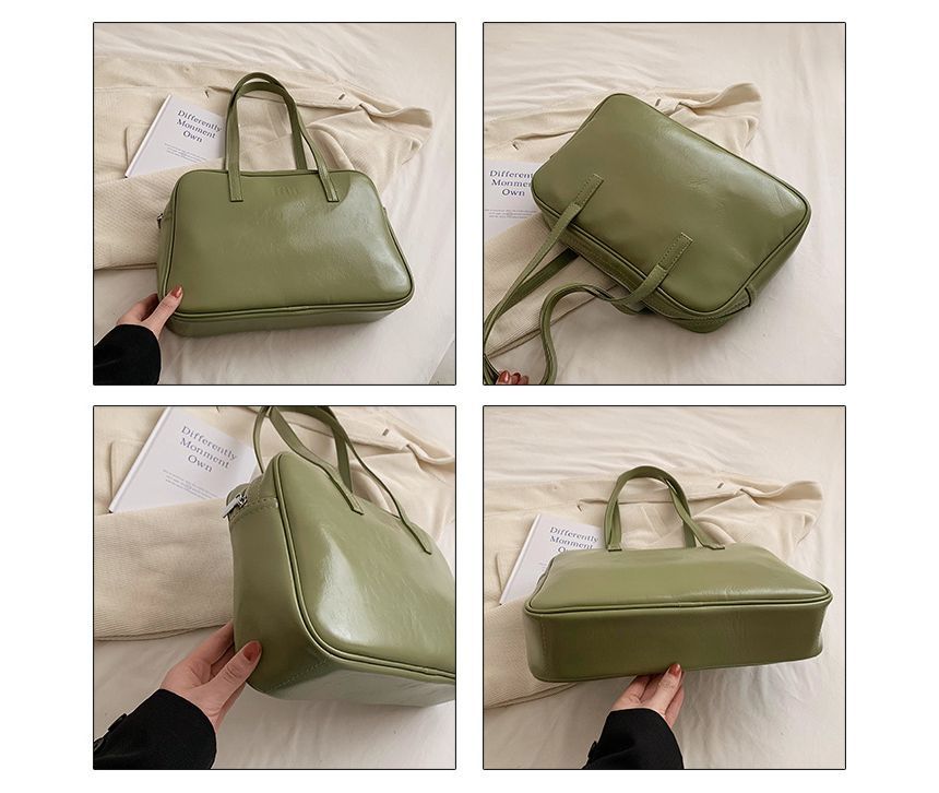 Bag Plain Carryall Faux Leather