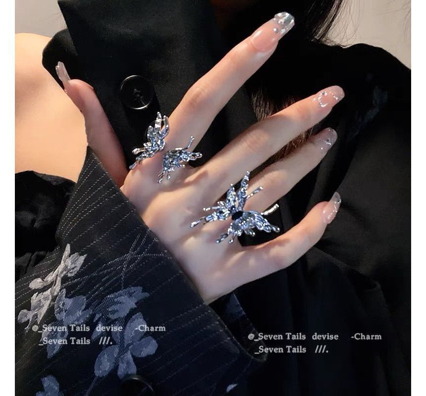 Ring (various Open designs) / Set Alloy Butterfly