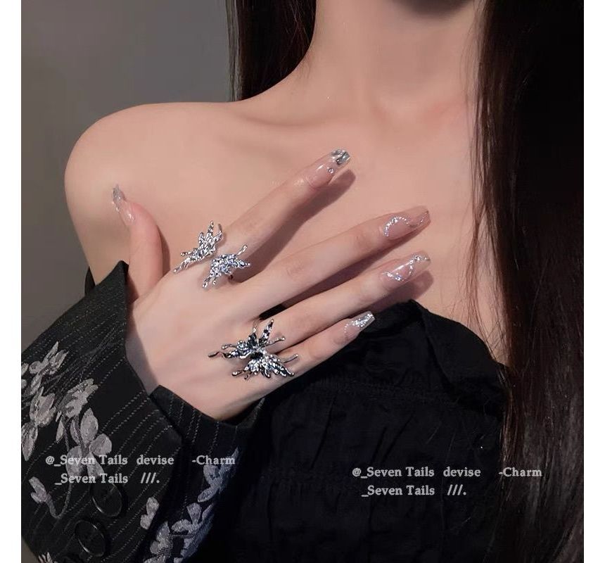 Ring (various Open designs) / Set Alloy Butterfly