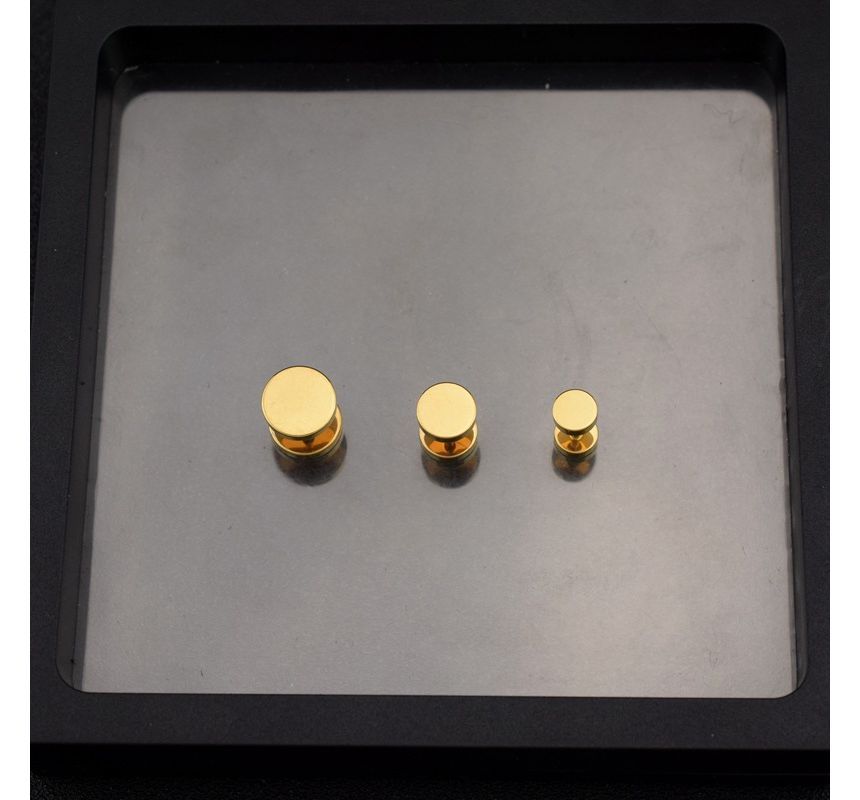 Disc Stainless Steel Through & Through Earring (various designs)