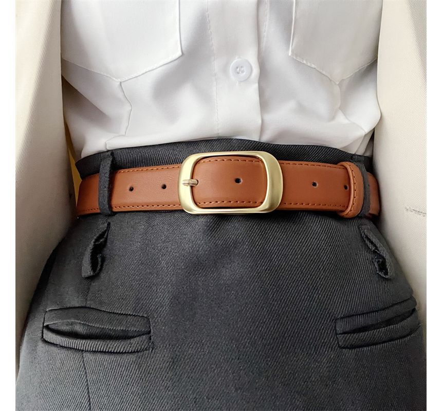 Faux Leather Belt
