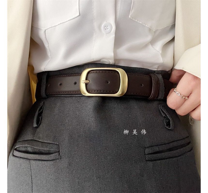 Faux Leather Belt