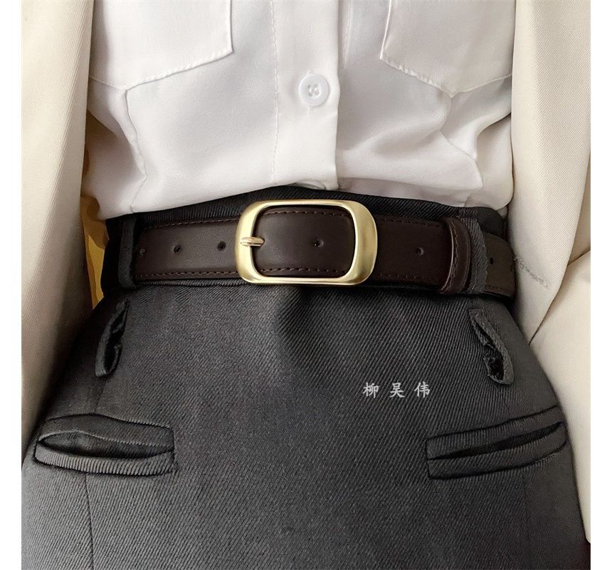 Faux Leather Belt