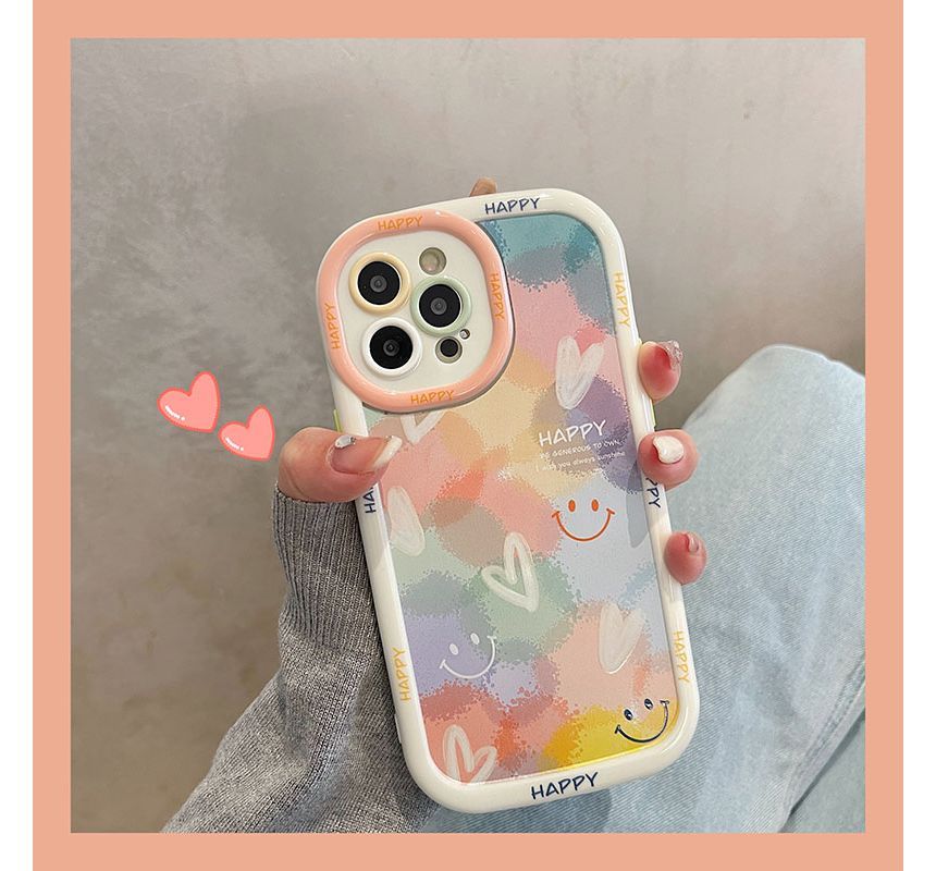 Case Heart Phone Smiley