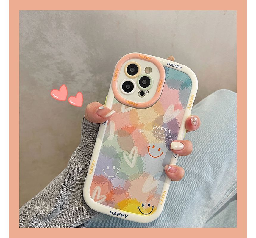 Case Heart Phone Smiley