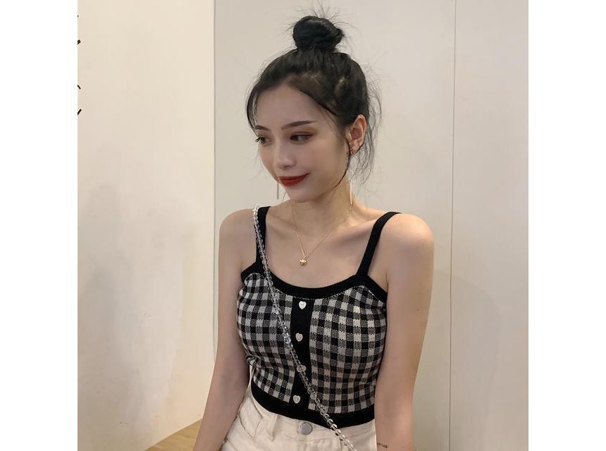 Cami Plaid Top