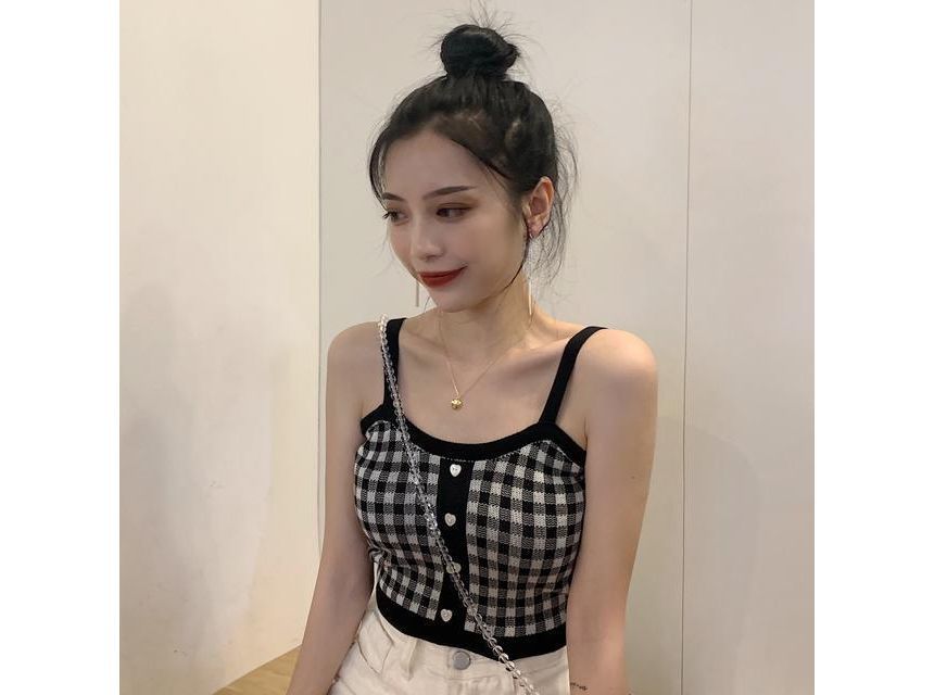 Cami Plaid Top