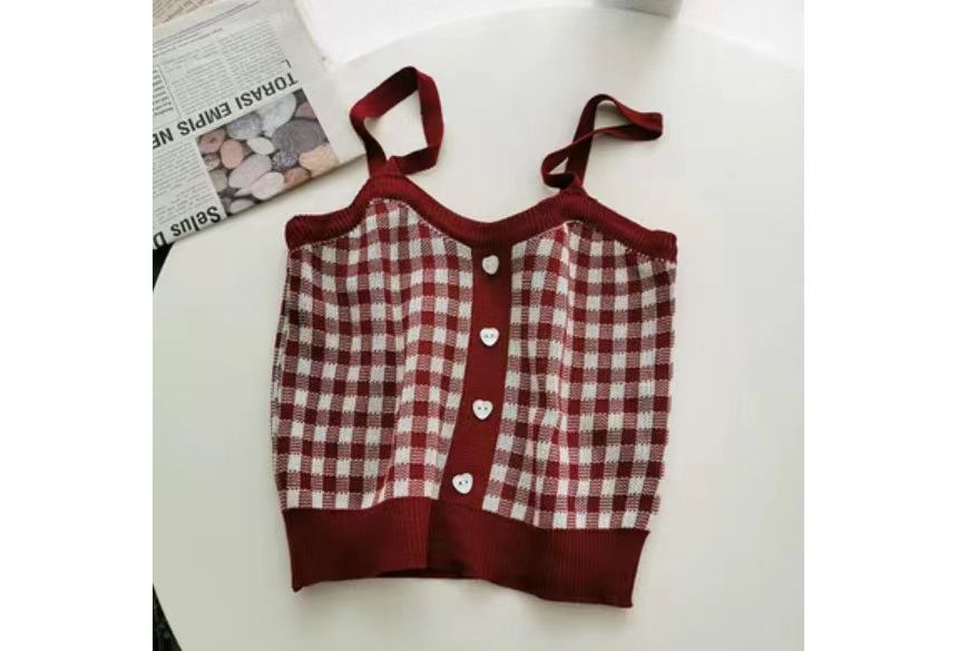 Cami Plaid Top