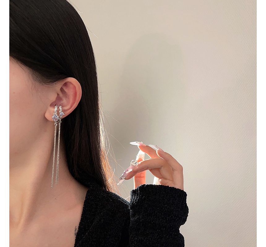 Cuff Fringed Earring Alloy