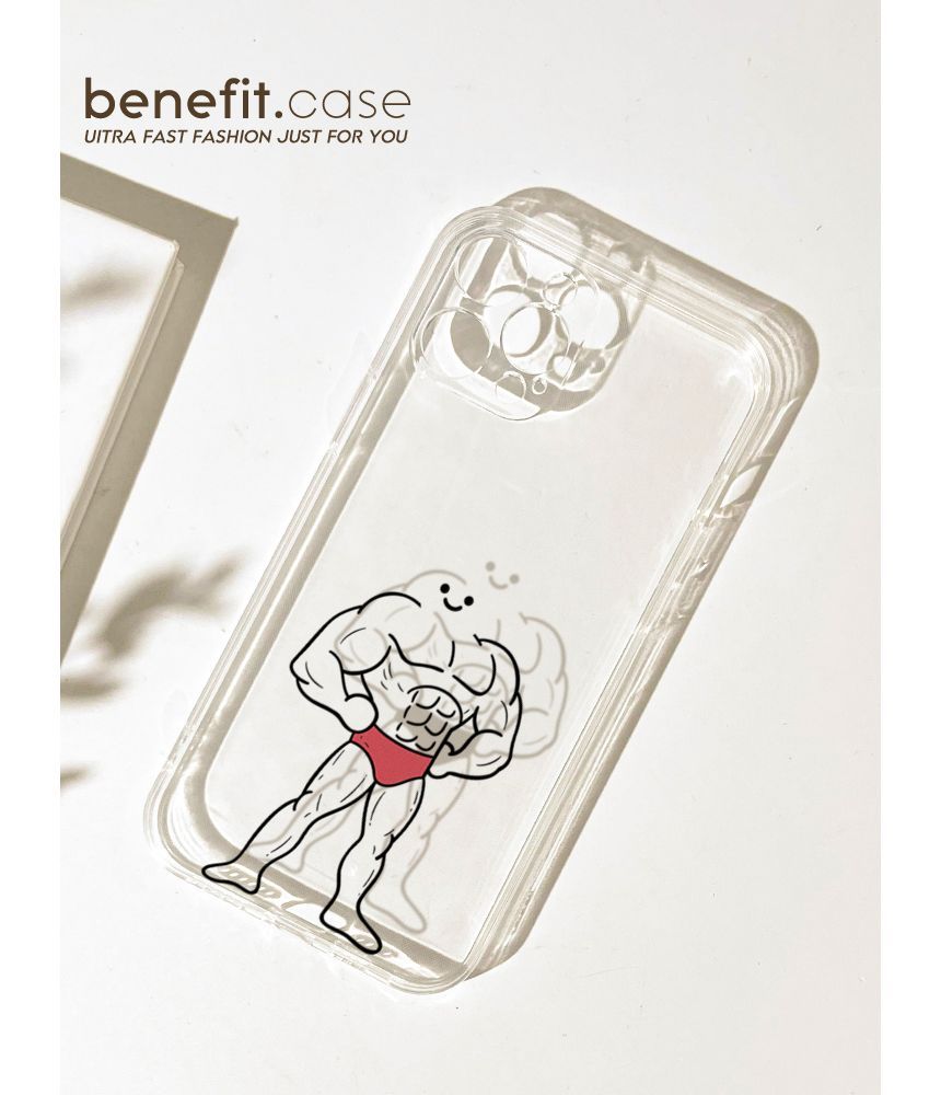 Case Man Transparent Phone Muscle
