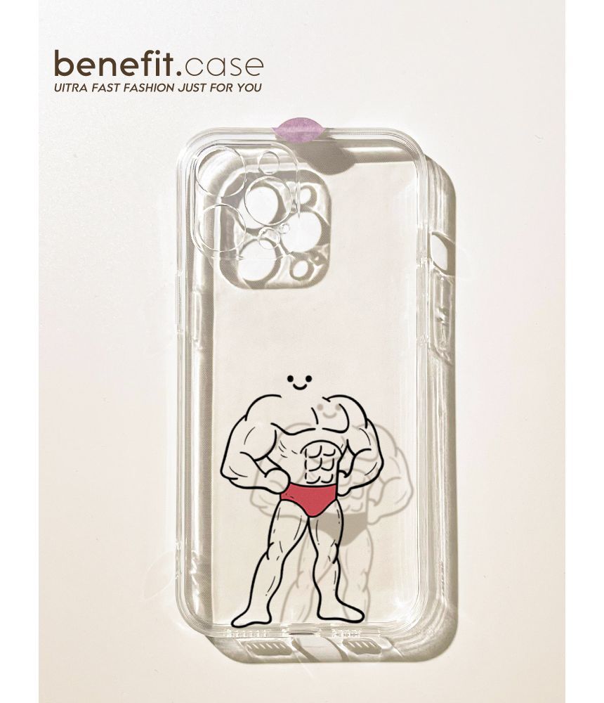 Case Man Transparent Phone Muscle