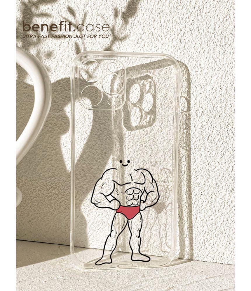 Case Man Transparent Phone Muscle