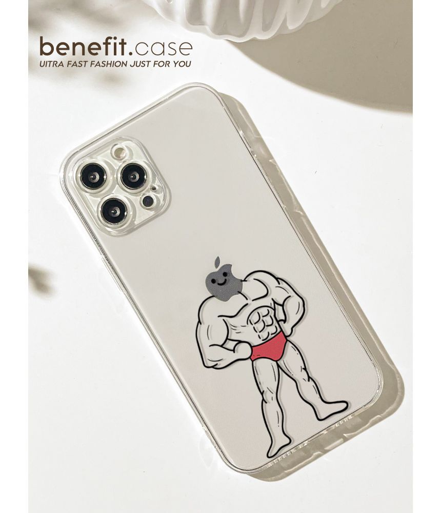 Case Man Transparent Phone Muscle