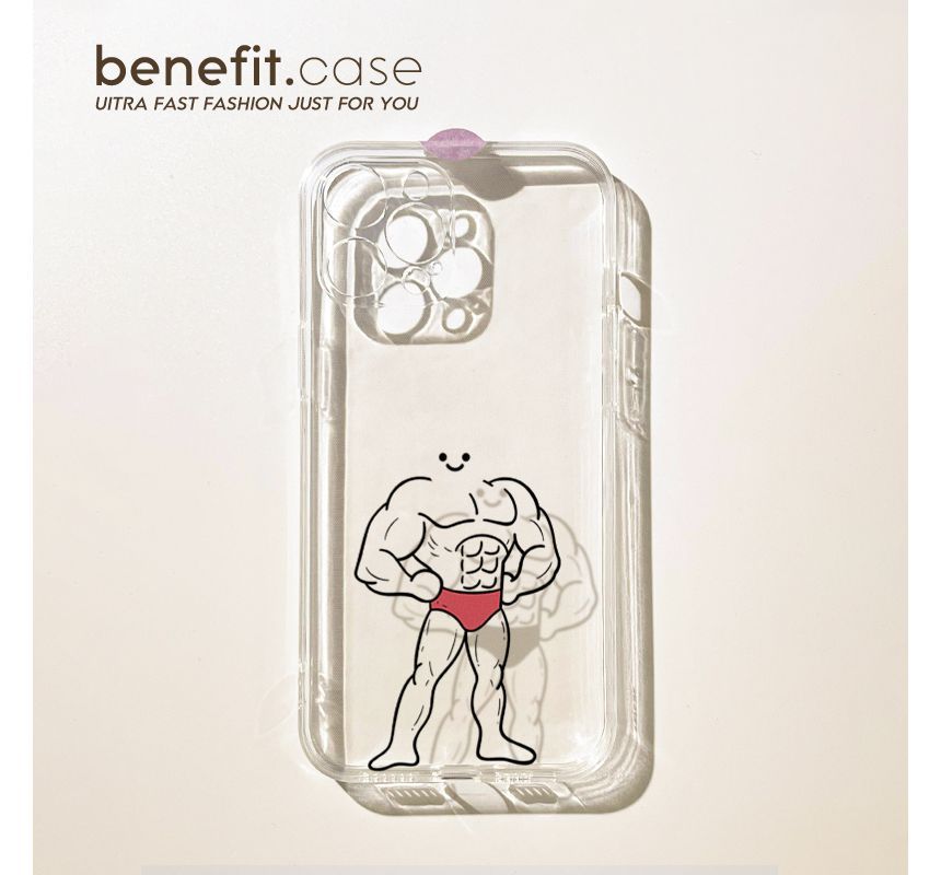Case Man Transparent Phone Muscle
