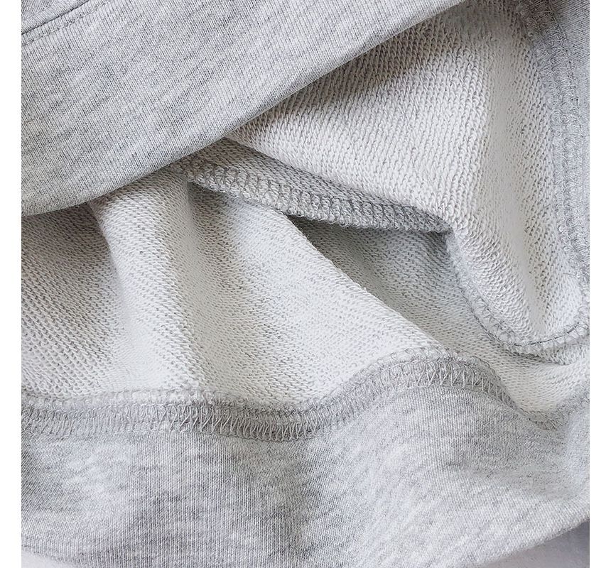 Shorts High Applique Label Plain Waist