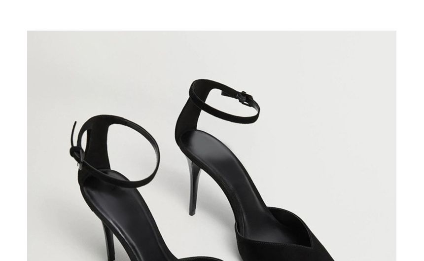 Pointed Plain High-Heel D'Orsay Pumps