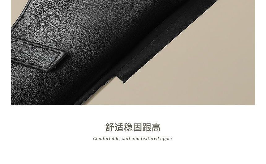 Strap Pointed Flats Buckled