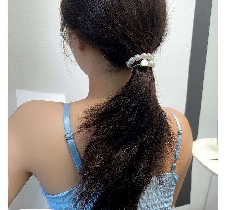 Tie Faux Hair Pearl