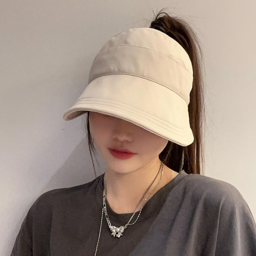 Sun Open Hat Top Lettering