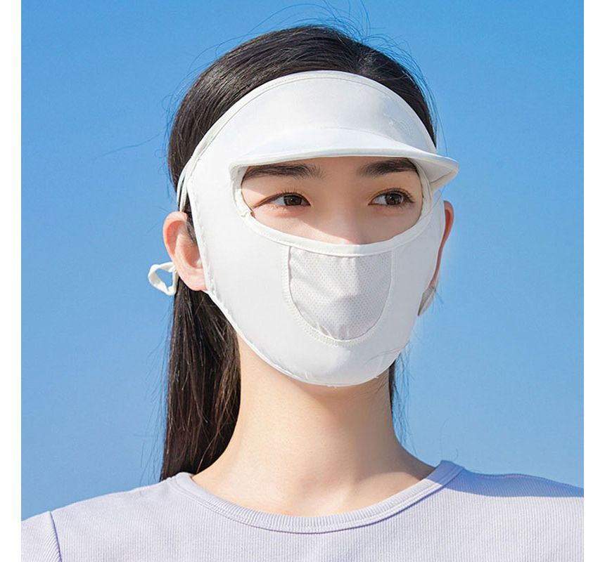 Face Brim Cover Plain Sun with Protection