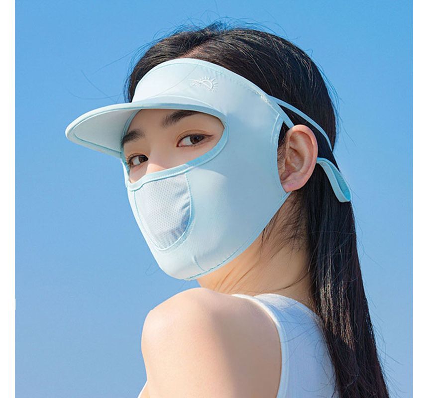 Face Brim Cover Plain Sun with Protection