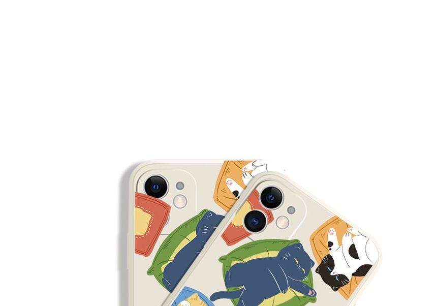 Case Sleeping Cat Print Phone