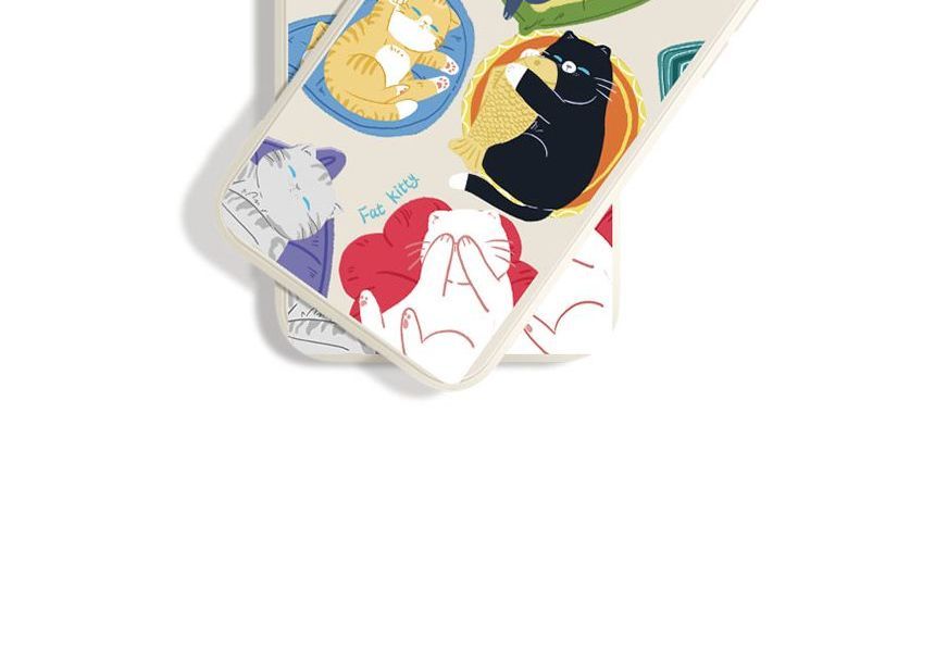 Case Sleeping Cat Print Phone