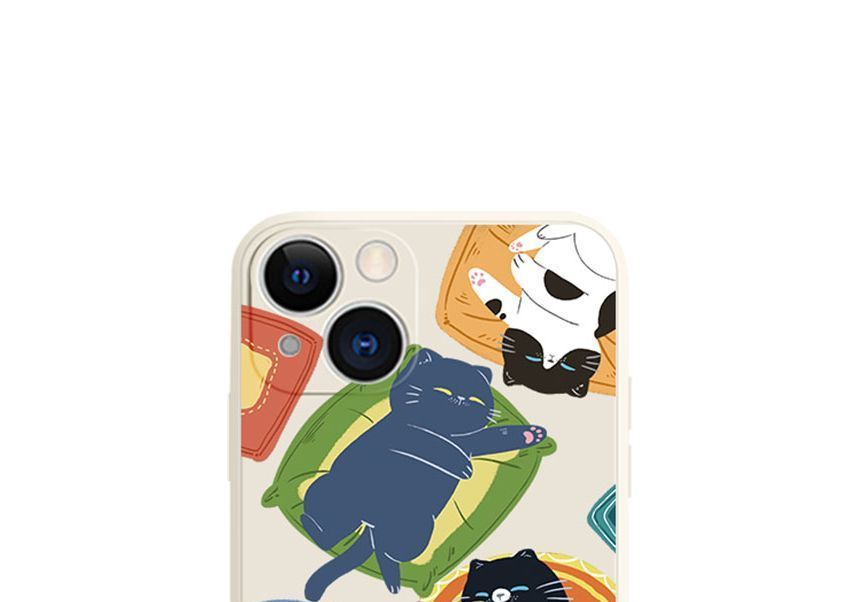 Case Sleeping Cat Print Phone
