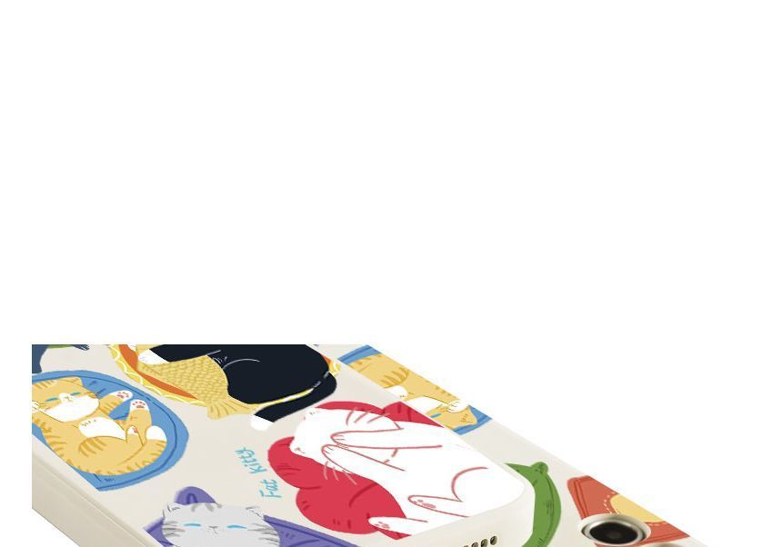 Case Sleeping Cat Print Phone