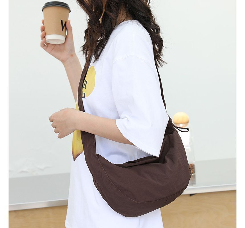 Nylon Hobo Drawstring Plain Bag