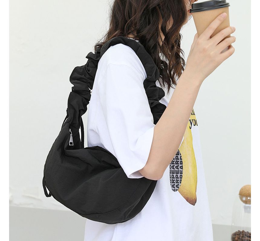 Nylon Hobo Drawstring Plain Bag