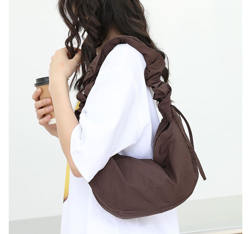 Nylon Hobo Drawstring Plain Bag