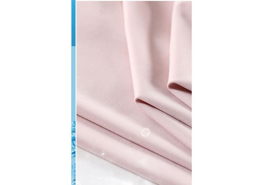 High Rise Wide Leg Plain Drape Sweatpants