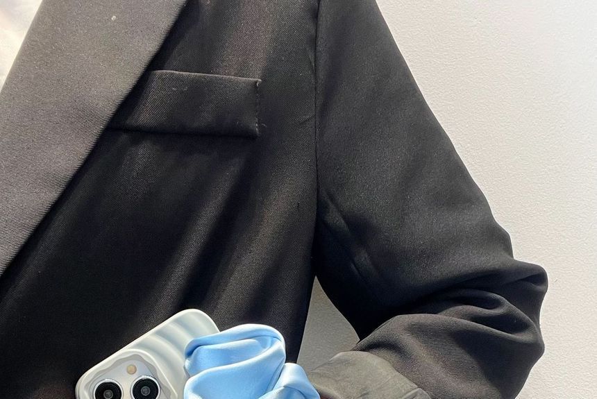 Case Shirred Strap Phone Fabric