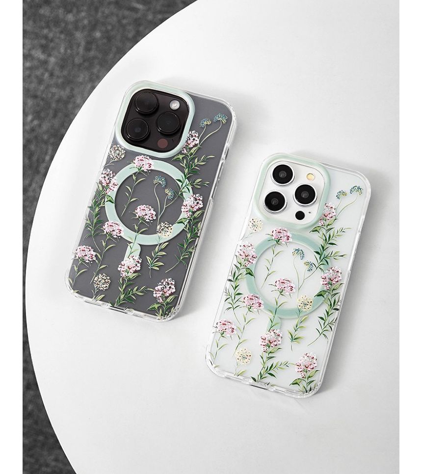 Phone MagSafe Floral Case