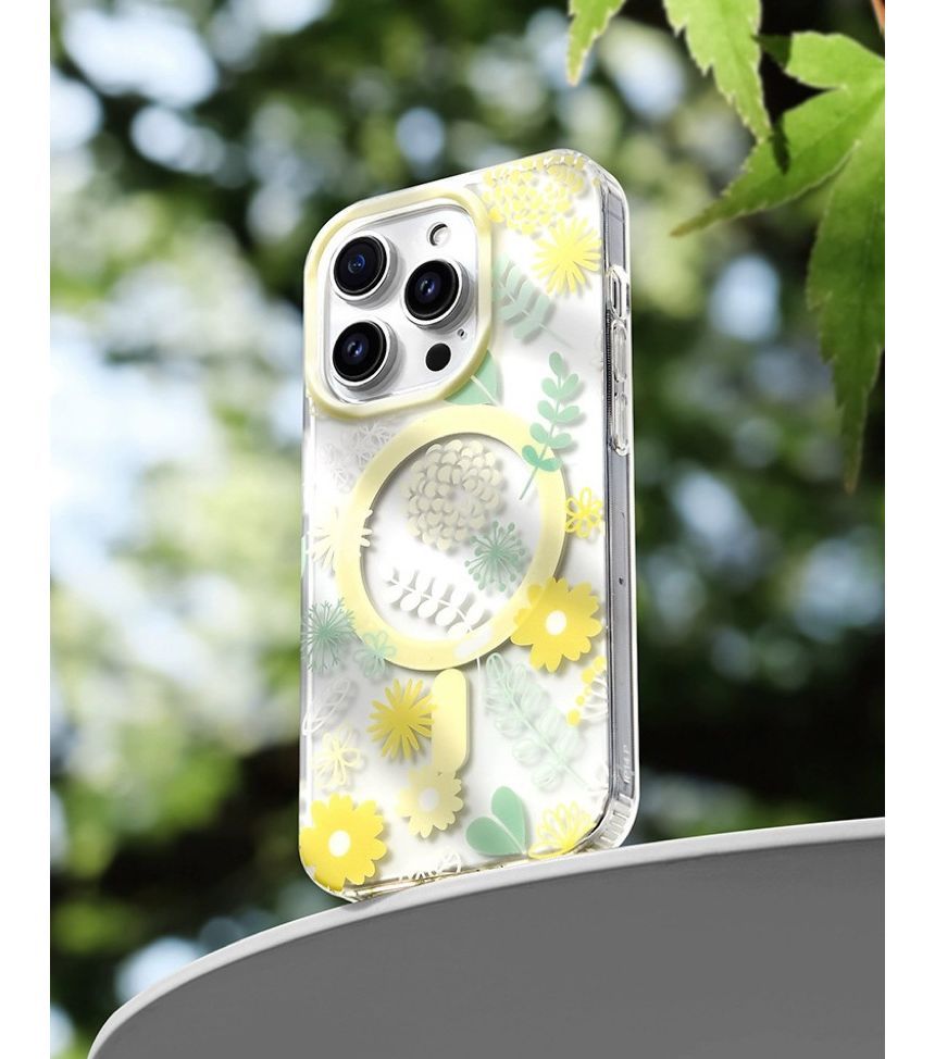 Phone MagSafe Floral Case