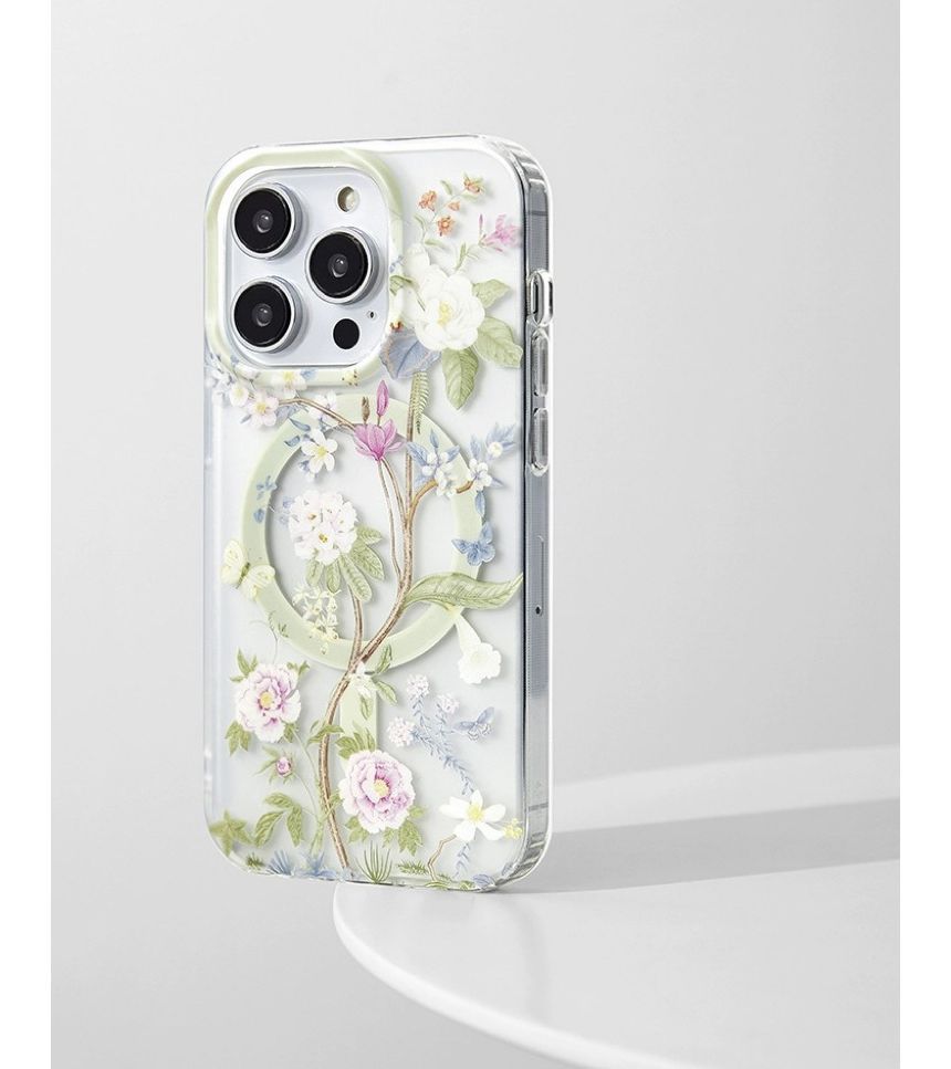 Phone MagSafe Floral Case