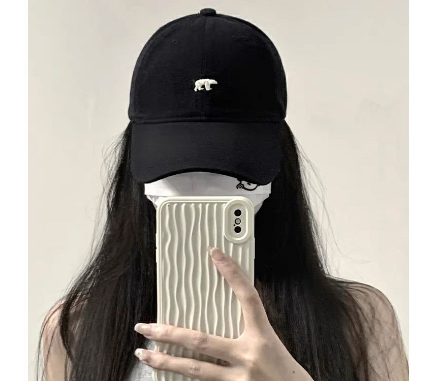 Polar Bear Cap Baseball Embroidered