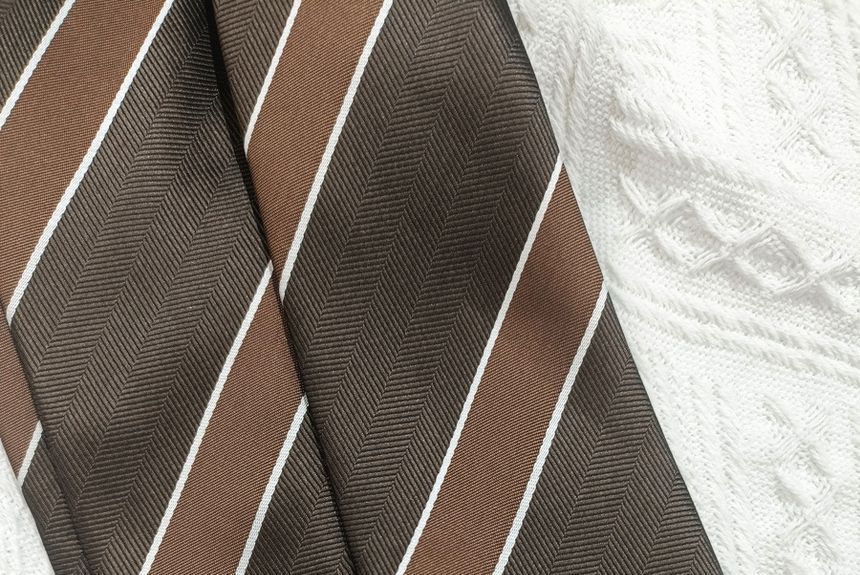 Striped Neck Tie / Pre Tied Neck Tie