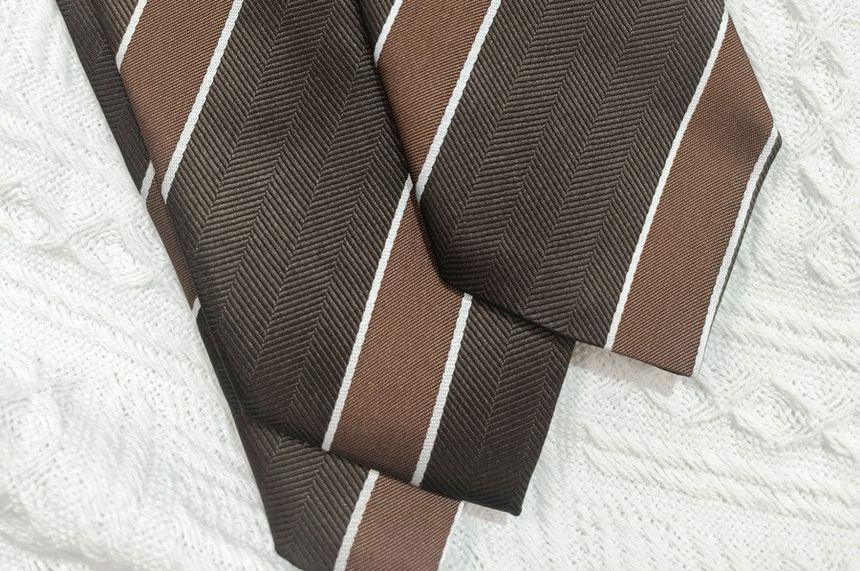 Striped Neck Tie / Pre Tied Neck Tie