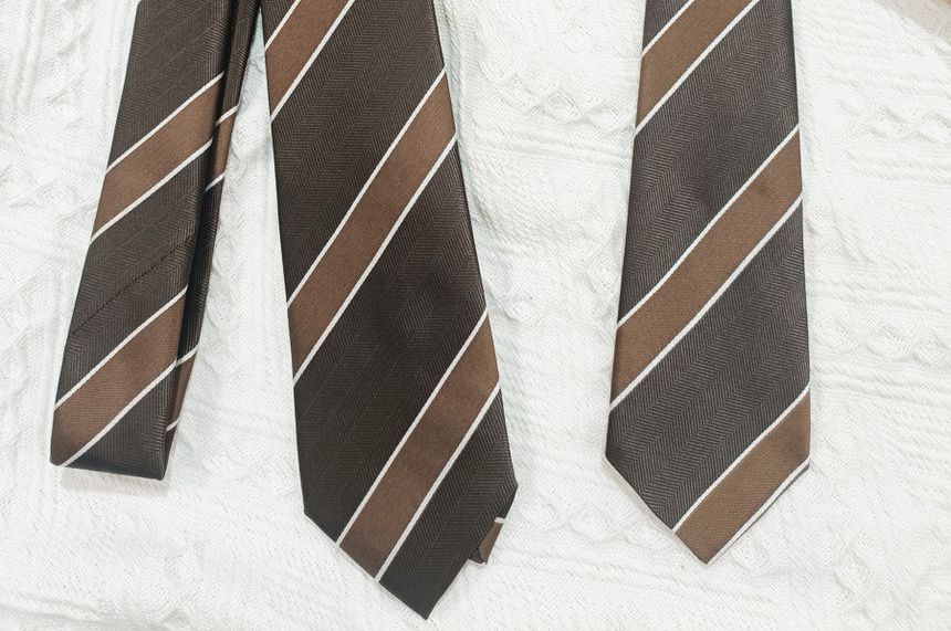 Striped Neck Tie / Pre Tied Neck Tie