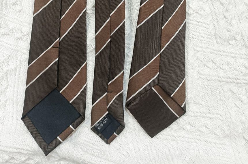 Striped Neck Tie / Pre Tied Neck Tie