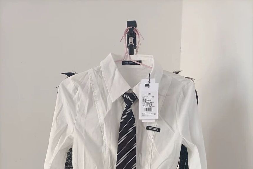 Striped Neck Tie / Pre Tied Neck Tie