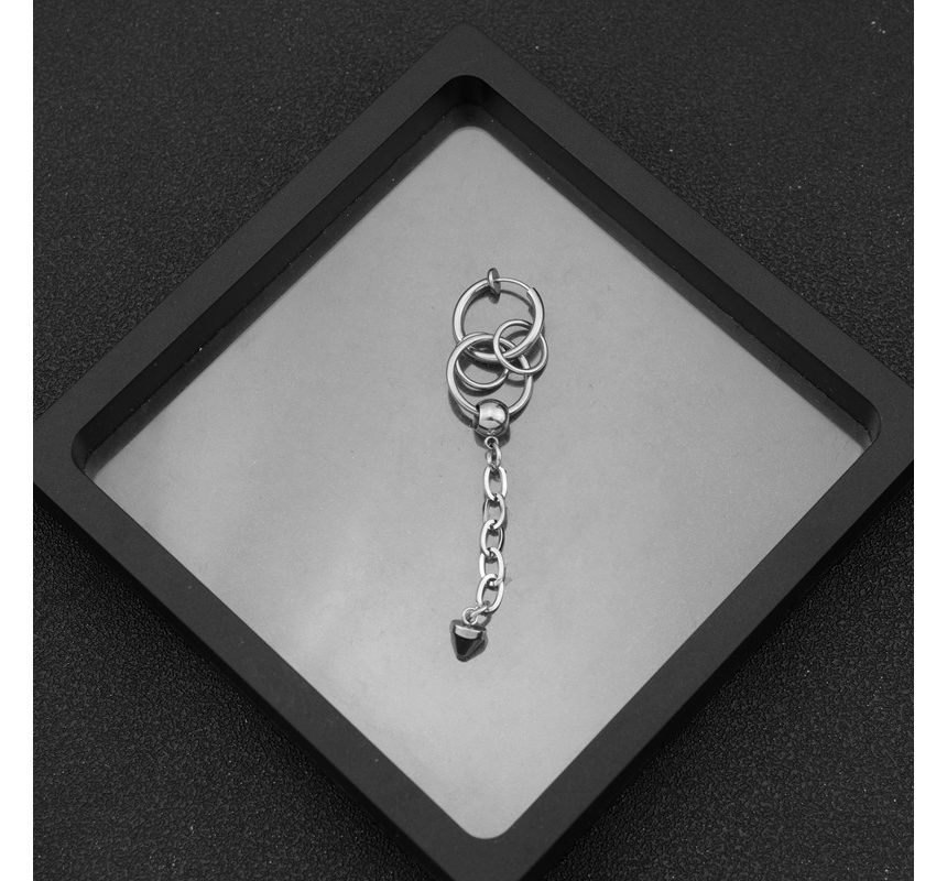 Chained Stainless Steel Dangle Earring