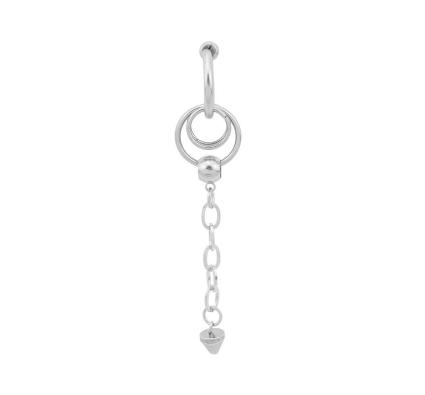 Chained Stainless Steel Dangle Earring