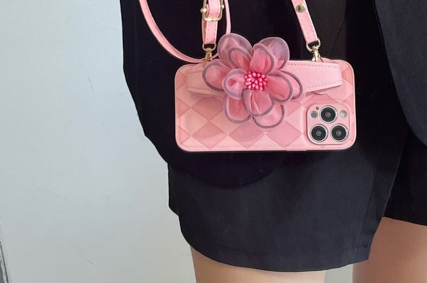 Case Floral Phone Strap